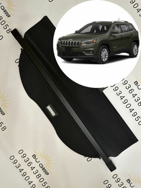 Шторка багажника Jeep Cherokee 2019 2020 2021 2022 2023 2024 2025 KL (FL) 6AT08DX9AB рестайл п'яте покоління поличка ролет полка Jeep Cherokee 2019-2025 KL (FL) фото