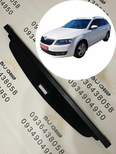 Шторка багажника Skoda Octavia Avant Combi A7 третэ покоління 2013 2014 2015 2016 2017 2018 2019 2020 5E9867871A, 5E9867871B, 5E9867871C шкода актавиа универсал поличка ролет полка SKODA Octavia 2013-2020 фото